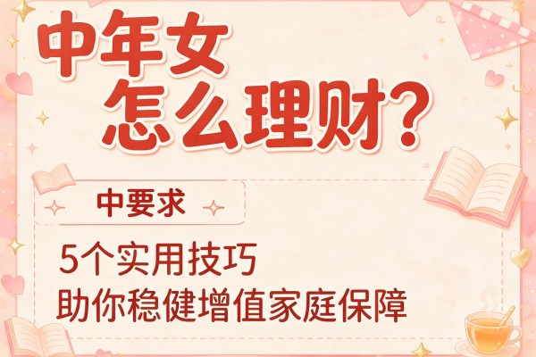 中年女怎么理财？5个实用技巧助你稳健增值与家庭保障
