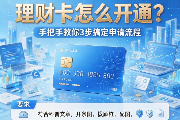 理财卡怎么开通？手把手教你3步搞定申请流程