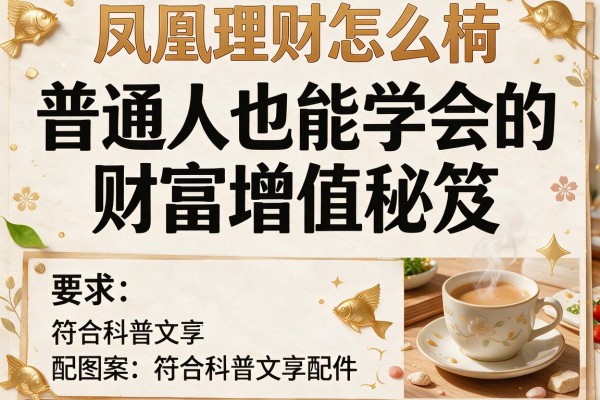 凤凰理财怎么栿：普通人也能学会的财富增值秘笈