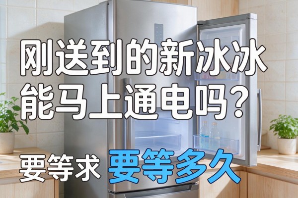 刚送到的新冰箱能马上通电吗？要等多久？