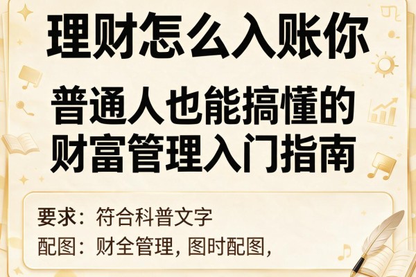 理财怎么入账你：普通人也能搞懂的财富管理入门指南