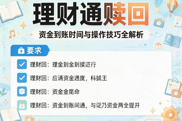 理财通赎回：资金到账时间与操作技巧全解析