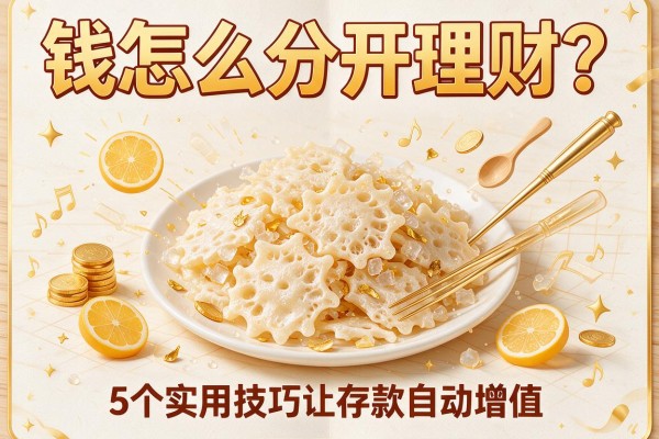 钱怎么分开理财？5个实用技巧让存款自动增值