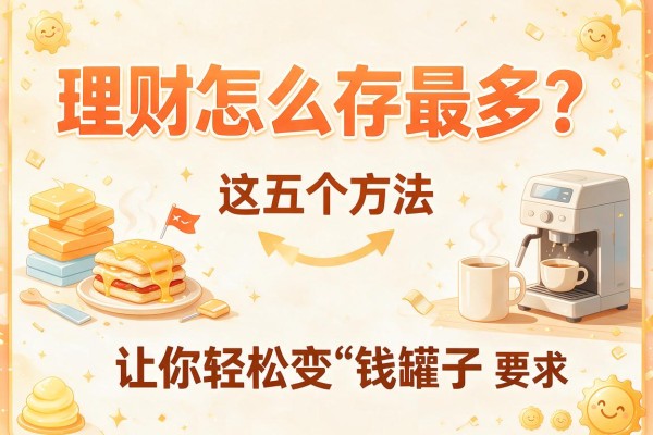 理财怎么存最多？这五个方法让你轻松变“钱罐子”