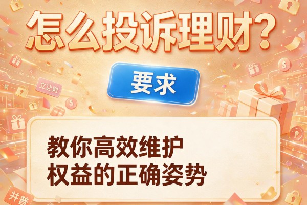 怎么投诉理财？教你高效维护权益的正确姿势