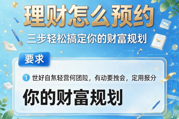 理财怎么预约：三步轻松搞定你的财富规划