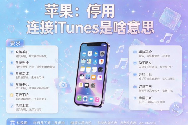 苹果手机停用连接iTunes是啥意思