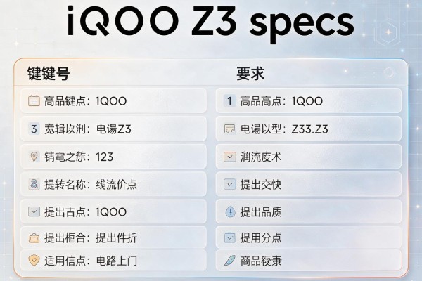 iQOO Z3 specs参数明细?