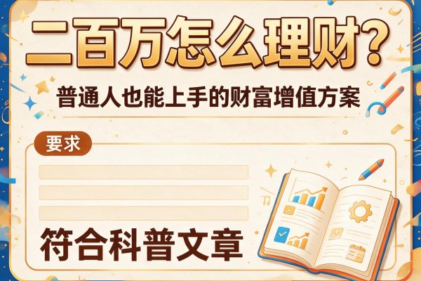 二百万怎么理财？普通人也能上手的财富增值方案