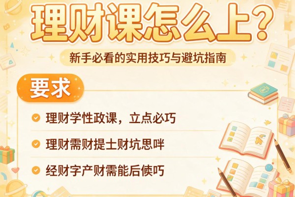 理财课怎么上？新手必看的实用技巧与避坑指南