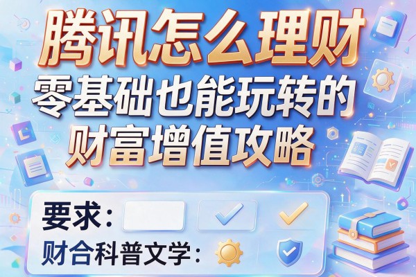 腾讯怎么理财：零基础也能玩转的财富增值攻略