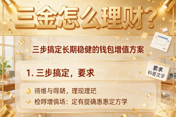 三金怎么理财？三步搞定长期稳健的钱包增值方案
