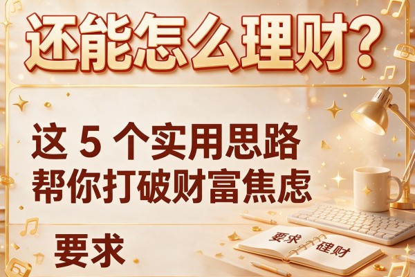 还能怎么理财？这5个实用思路帮你打破财富焦虑