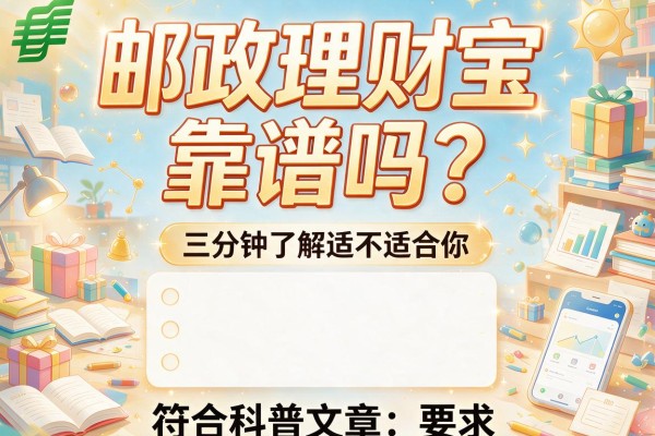 邮政理财宝靠谱吗?三分钟了解适不适合你!