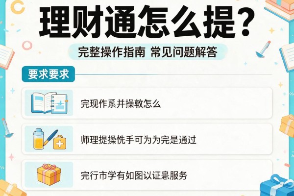 理财通怎么提?完整操作指南与常见问题解答