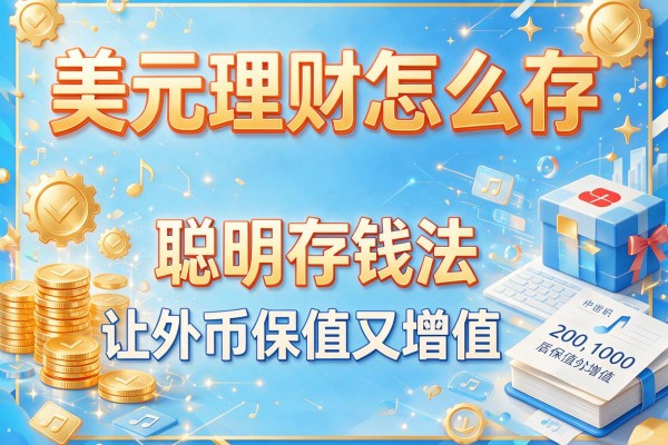 美元理财怎么存:聪明存钱法让外币保值又增值