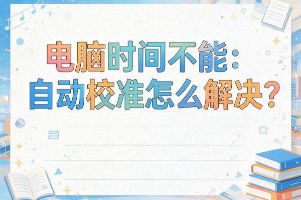 电脑时间不能自动校准怎么解决？