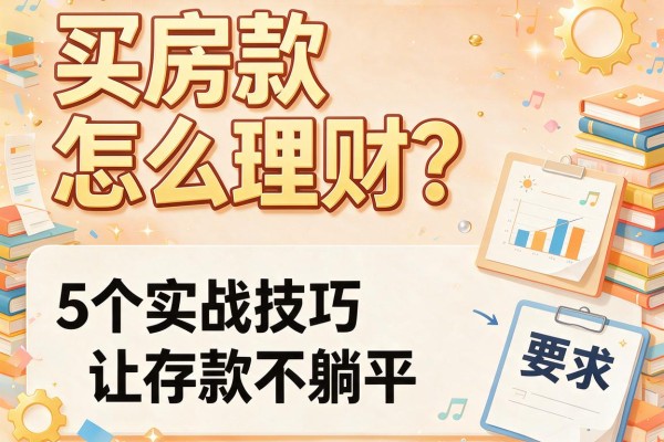 买房款怎么理财？5个实战技巧让存款不躺平
