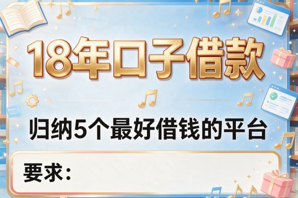 18年口子借款，归纳5个最好借钱的平台