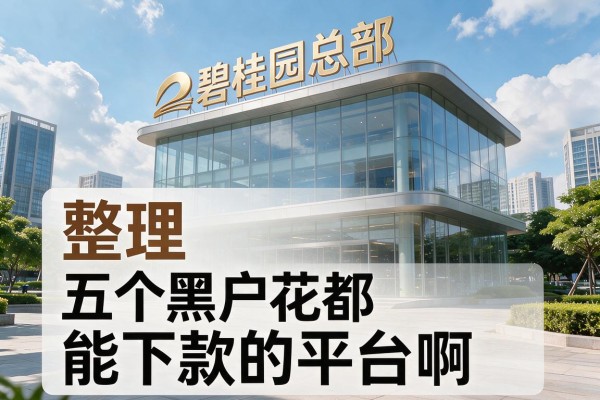 碧桂园总部，整理五个黑户花都能下款的平台啊