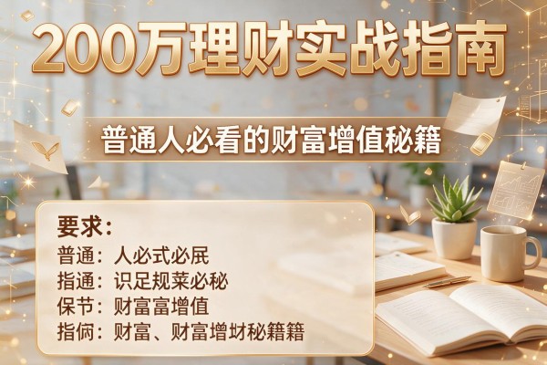 200万理财实战指南：普通人必看的财富增值秘籍