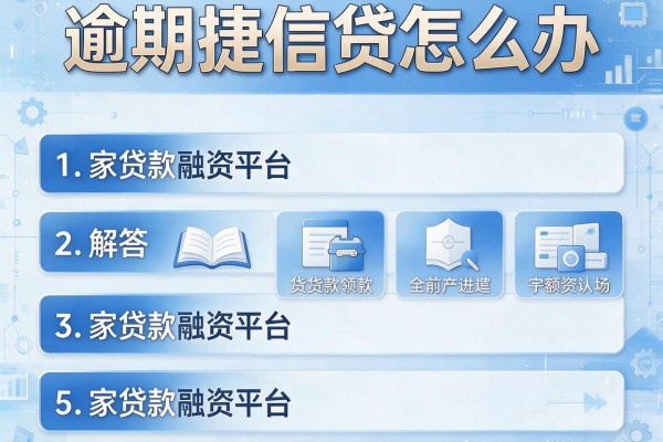 逾期捷信贷怎么办，解答五家贷款融资平台