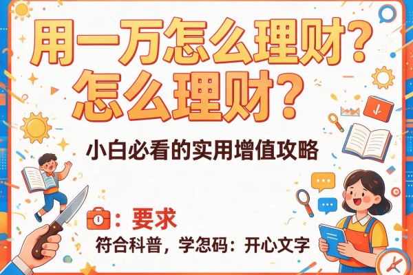 用一万怎么理财？小白必看的实用增值攻略
