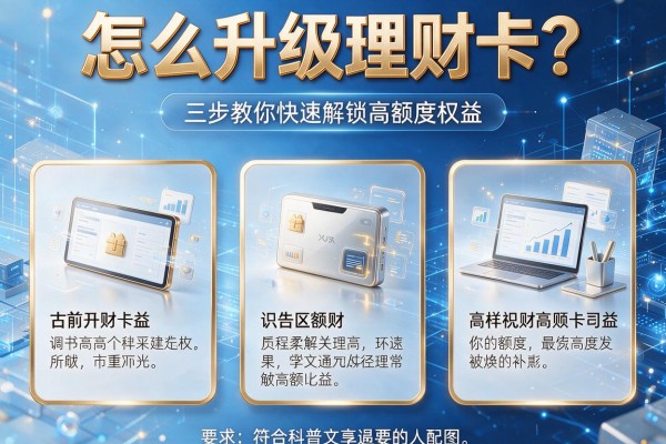 怎么升级理财卡？三步教你快速解锁高额度权益