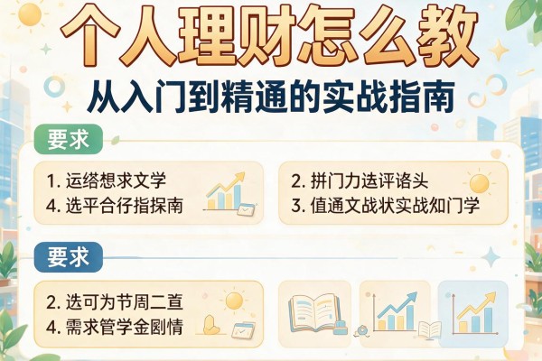 个人理财怎么教：从入门到精通的实战指南