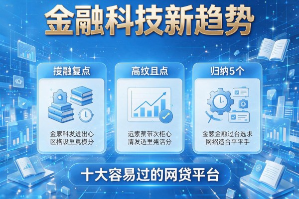 金融科技新趋势，归纳5个十大容易过的网贷平台