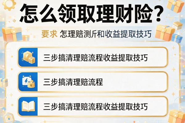 怎么领取理财险？三步搞清理赔流程和收益提取技巧