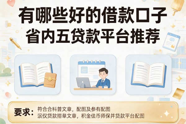 有哪些好的借款口子，省内五个贷款平台推荐