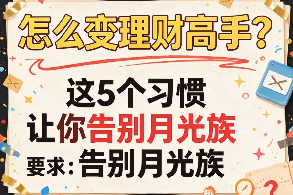 怎么变理财高手?这5个习惯让你告别月光族