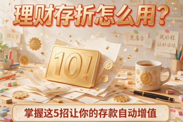理财存折怎么用？掌握这5招让你的存款自动增值