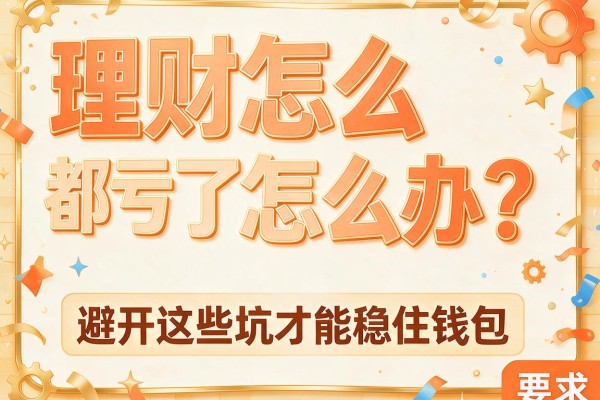 理财怎么都亏了怎么办？避开这些坑才能稳住钱包