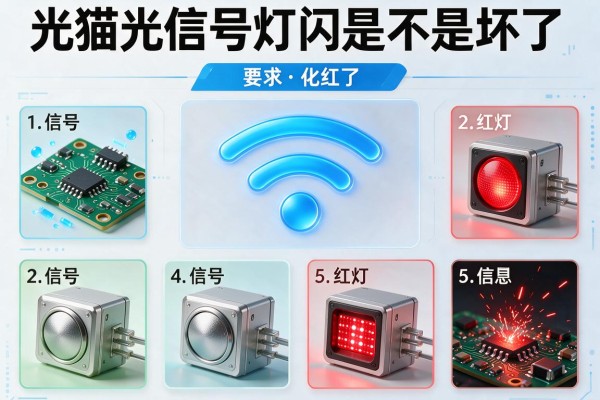 光猫光信号灯闪红灯是不是坏了