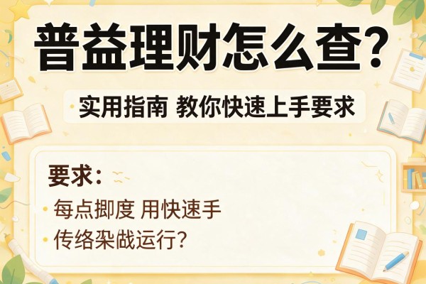 普益理财怎么查？这份实用指南教你快速上手