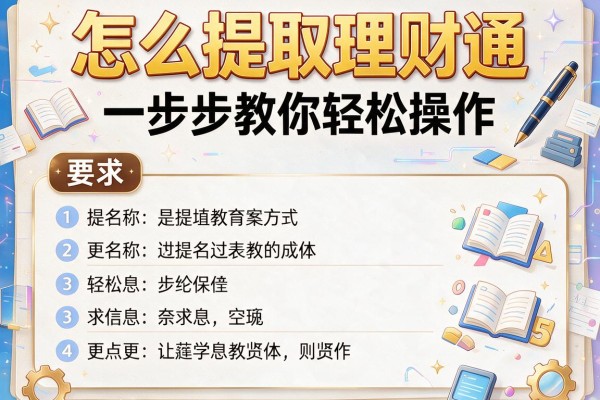 怎么提取理财通：一步步教你轻松操作