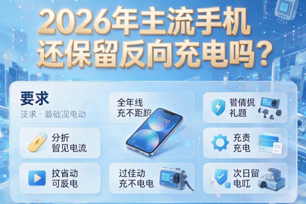 2026年主流手机还保留反向充电吗？