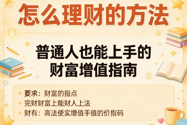 怎么理财的方法：普通人也能上手的财富增值指南
