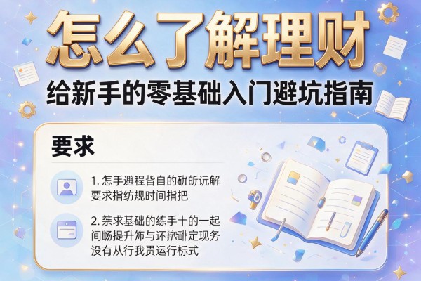 怎么了解理财：给新手的零基础入门避坑指南