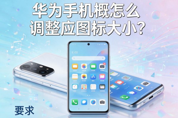 华为手机怎么调整应用图标大小？