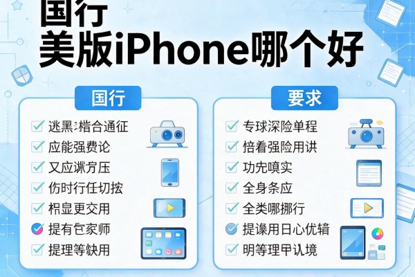 国行和美版iPhone哪个好