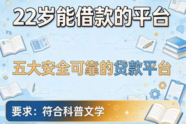 22岁能借款的平台，五大安全可靠的贷款平台