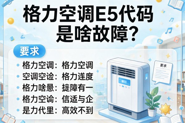 格力空调E5代码是啥故障？
