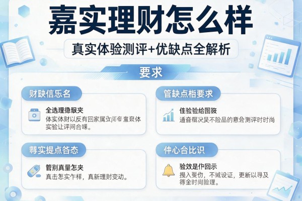 嘉实理财怎么样？真实体验测评+优缺点全解析