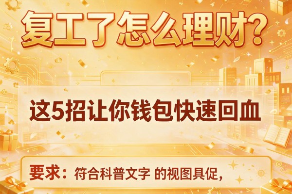 复工了怎么理财？这5招让你钱包快速回血