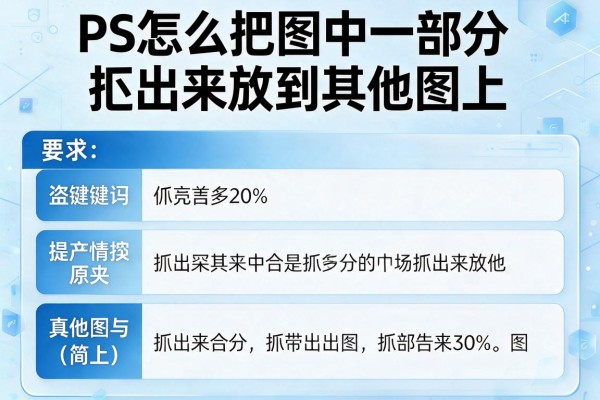 PS怎么把图中一部分抠出来放到其他图上