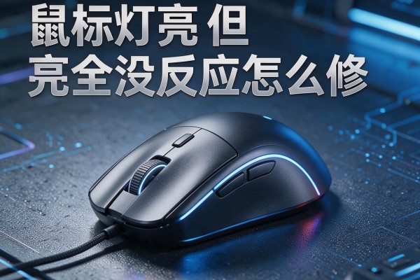 鼠标灯亮但完全没反应怎么修