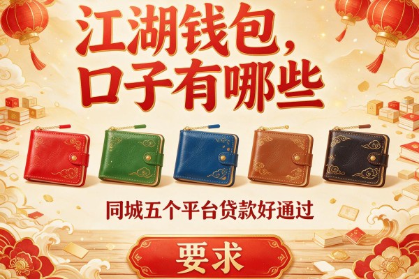 江湖钱包口子有哪些，同城五个平台贷款好通过